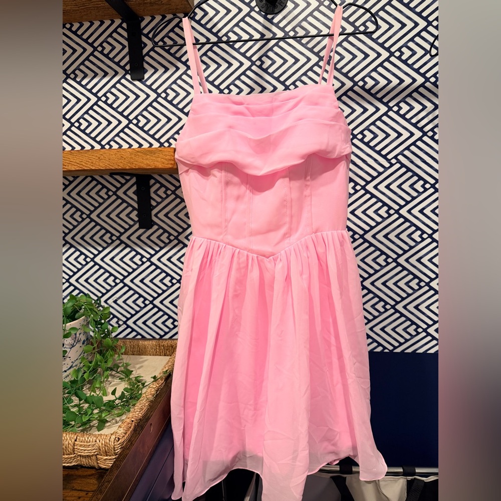 Pink Chiffon Dress